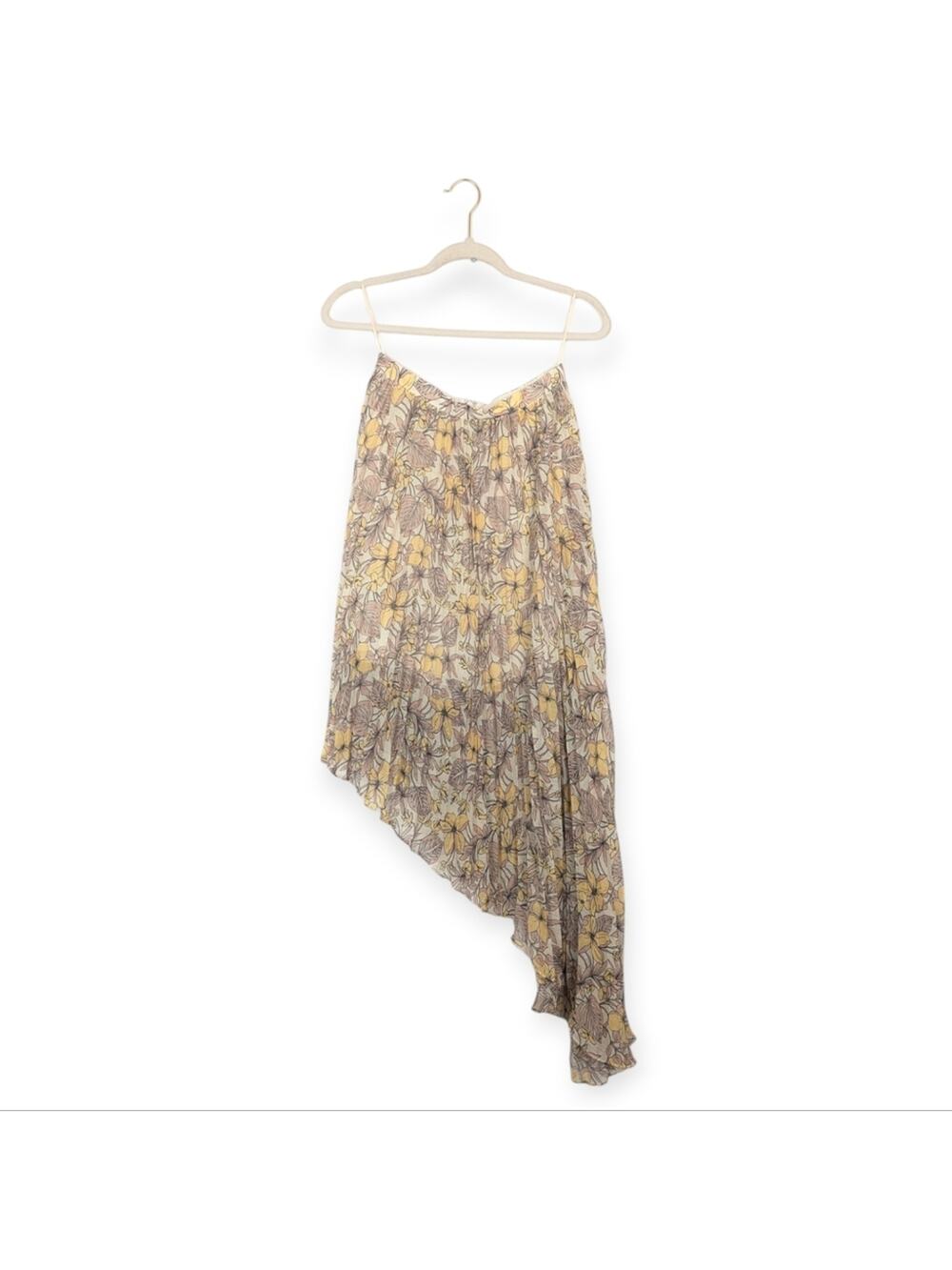 NWT The Jet Set Diaries Frangapani Floral Print Asymmetric Skirt Size S